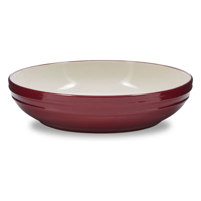 Barbary Oak B0867012RED Foundry 4 Piece Pasta Bowls Set - Ceramic Stoneware Bordeaux Red