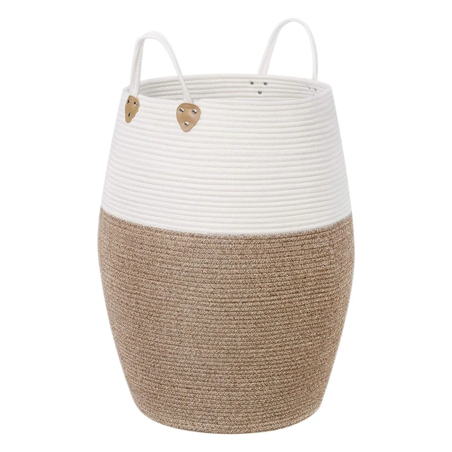 Panier à linge Songmics LCB421N01 - 125L - Coton marron/beige