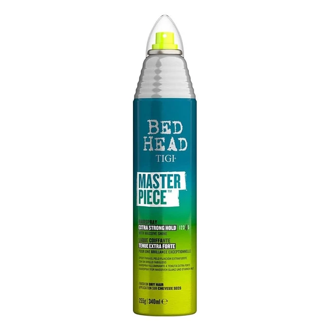 Bed Head by Tigi Masterpiece Shiny Hairspray - Extra Strong Hold - Professional Haircare - 340ml