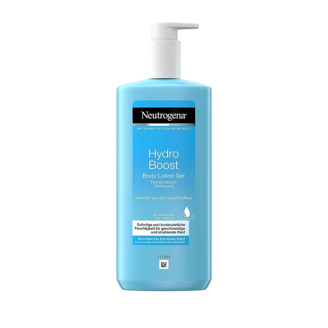 Neutrogena Hydro Boost Body Lotion Gel - Ultraleichte Feuchtigkeitscreme mit Hyaluron für normale bis trockene Haut - 400 ml
