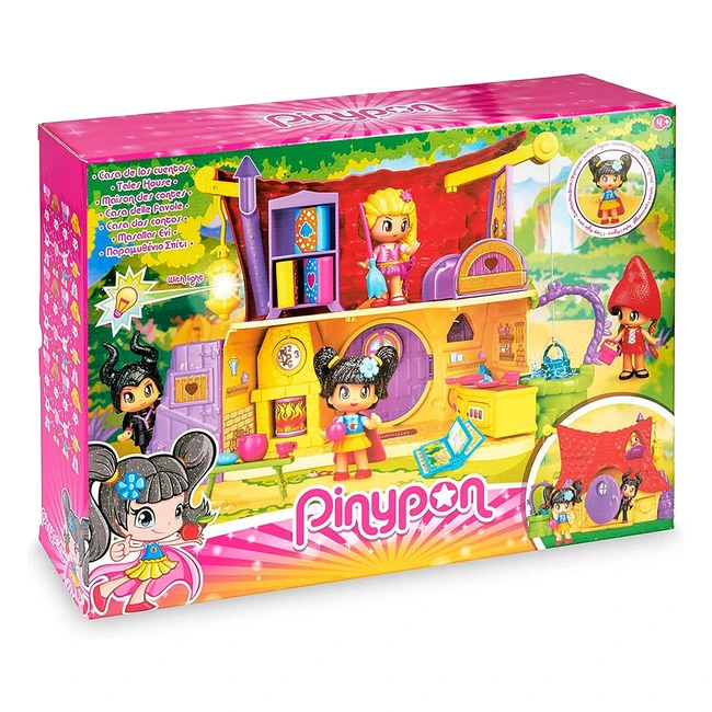 Pinypon Casa delle Favole per Bambine 4-8 Anni Multicolore 700016253 - Personaggio Biancaneve, Pozzo Magico, Angolo Cottura