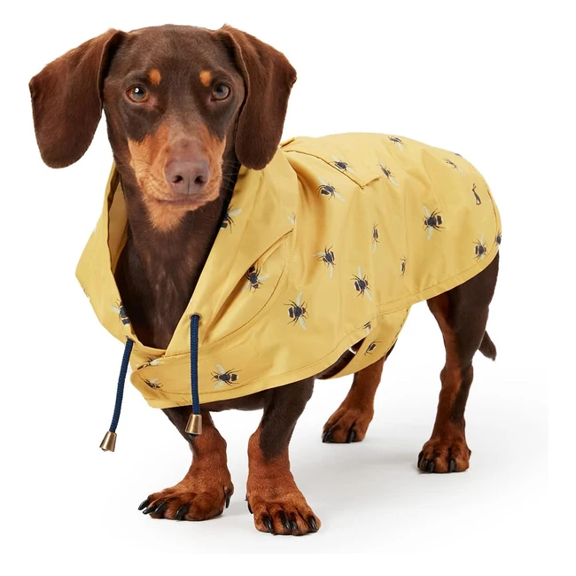 Rosewood Joules Go Lightly Packaway Jacket for Dogs - Medium, Water-Resistant, Hooded