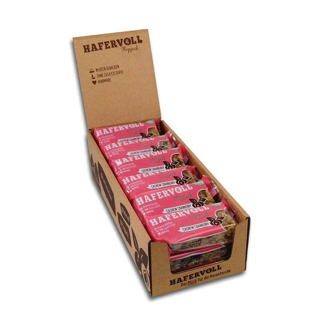 Hafervoll Flapjack Müsliriegel 18 x 65g - Ohne künstliche Zusatzstoffe