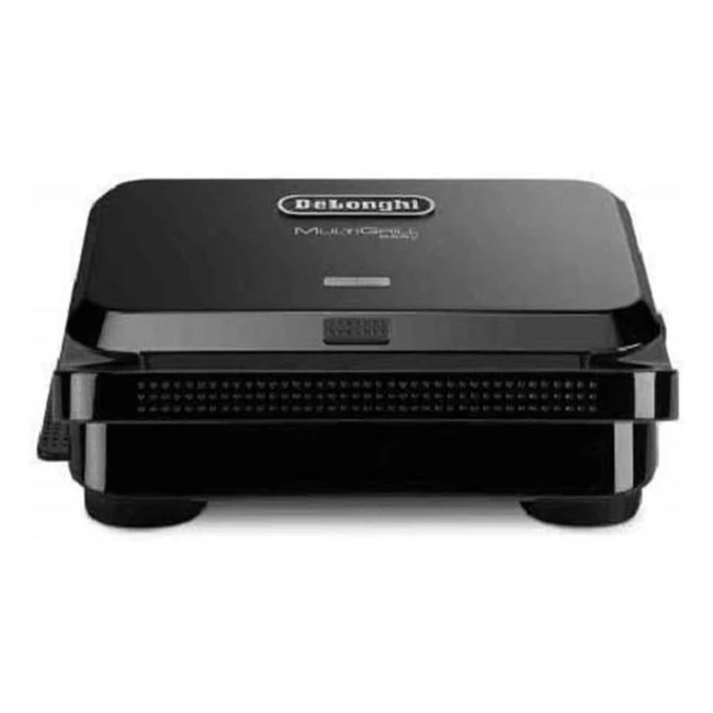 Delonghi SW12ABK Sandwich Maker - App dedicata, impugnatura ergonomica, vaschetta raccogli grasso, piedini antiscivolo, piastre lavabili, piccolo e compatto