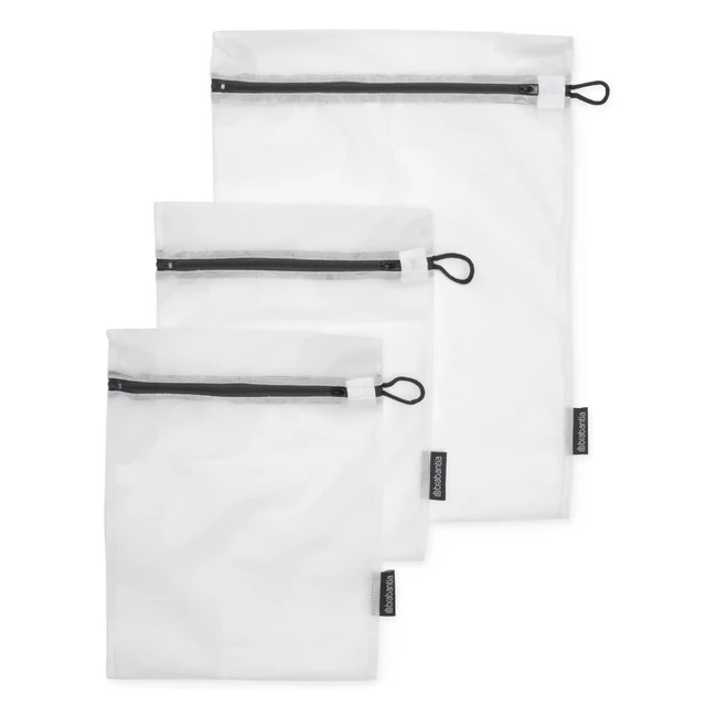 Brabantia Washing Bags - Protect Your Delicates - Easy to Use Zipper - Set of 3 