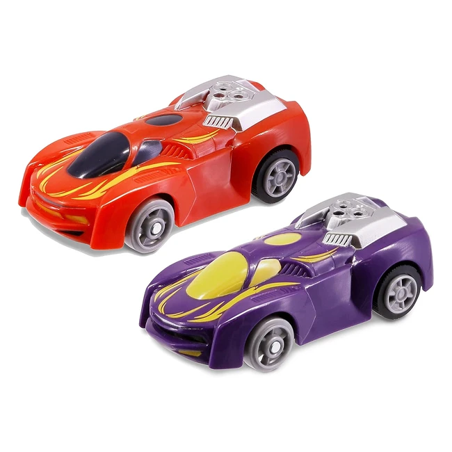 Lot de 2 véhicules Wave Racers - Course enfant - Circuits modulables - Voitures rapides