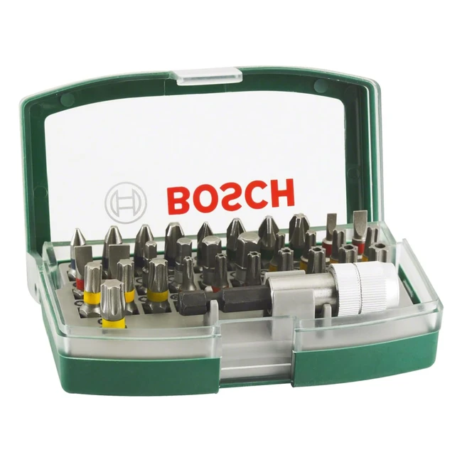 Bosch 32pc Screwdriver Bit Set - PH PZ Hex T TH SBIT - Accessories for Drill and Screwdriver