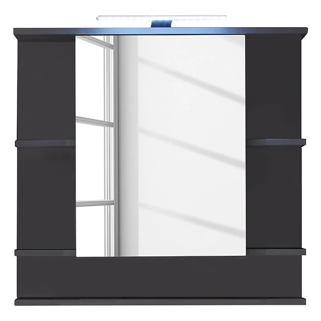 Trendteam Smart Living Badezimmerschrank Tetis - Modern, Graphit, Weiß, FSC-zertifiziert