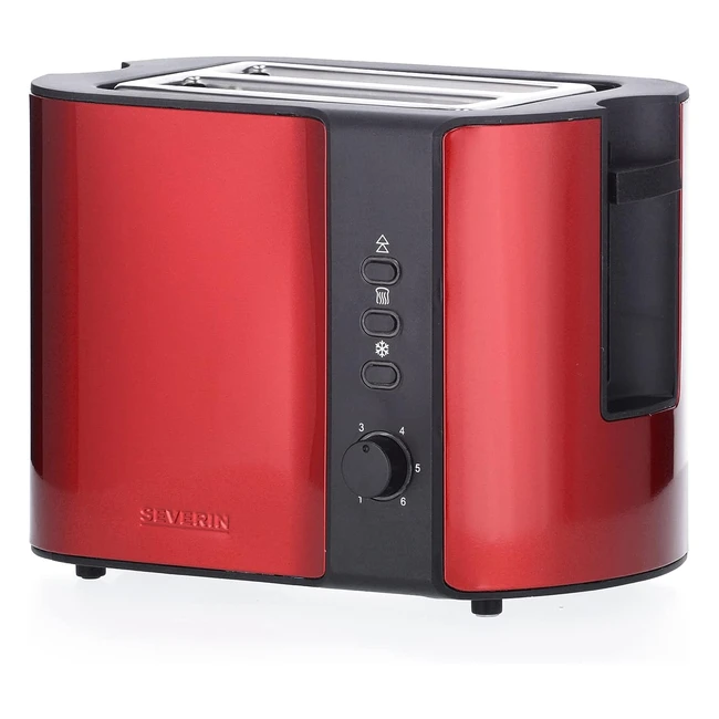 Severin Automatischer Toaster AT2217 - Hochwertiges Edelstahlgehäuse, 6-stufige einstellbare Bräunung, integrierte Brotröstung und Zentrierung