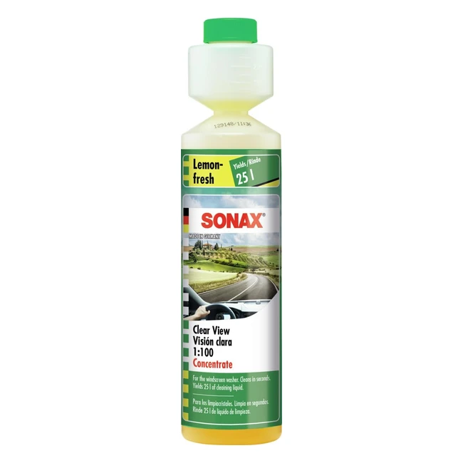 Sonax Limpiacristales 1100 Concentrado 250ml - Limpieza eficiente y duradera