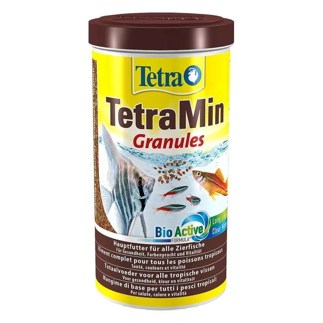 Tetramin Granules - Mangime per pesci - Granuli fini per pesci ornamentali - 1L
