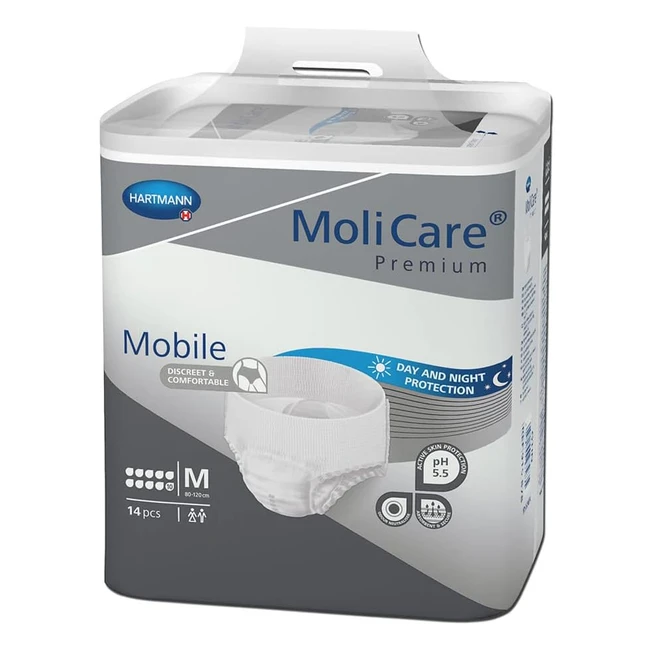 Molicare Premium Mobile Underpants - Discreet Usage Size M Pack of 14 10 Drop