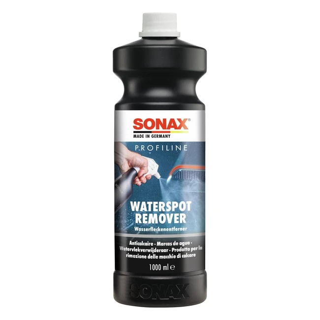 Limpiador Sonax Profiline Waterspotremover 1L - Elimina Manchas Secas de Calagua - N° 02753000