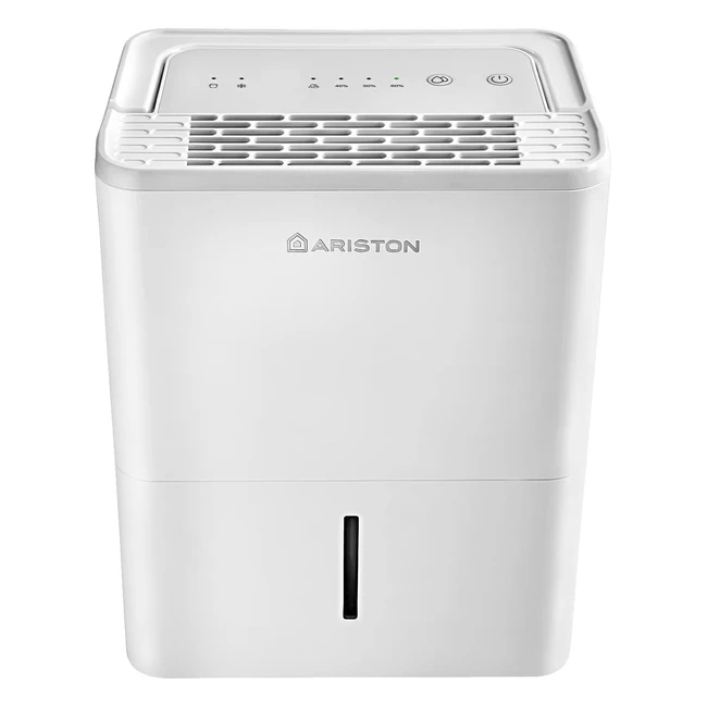 Ariston Deos 12 UK Dehumidifier - White | Absorbs 12 Litres/Day | Super Silent Operation