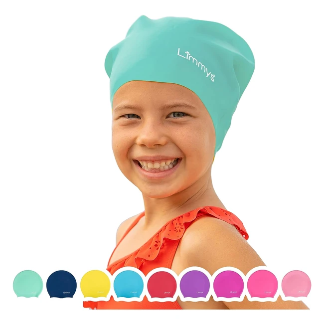 Gorro de Piscina para Niños con Pelo Largo - Marca Limmys - Referencia: XXX - Cómodos, Elásticos y de Calidad