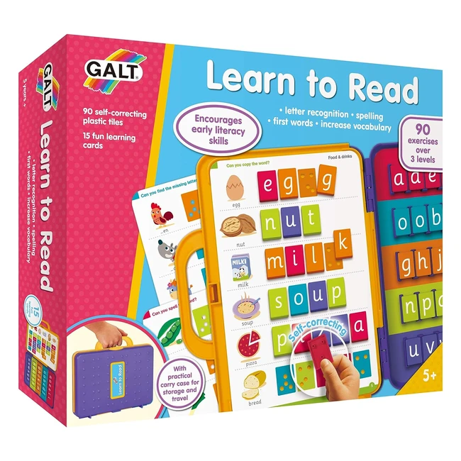 Galt Toys Learn to Read Game - Ages 5 - 1 in Spelling  Vocabulary