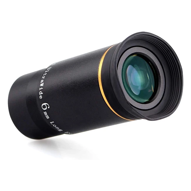 SVBONY Telescope Eyepiece 125 Inches 6mm Goldline 66° Ultra Wide Angle Planetary Eyepiece
