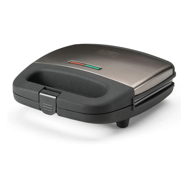 Machine à sandwich Black+Decker BXSA751E 750W - Plaques 215x125cm - Feu tricolore de température