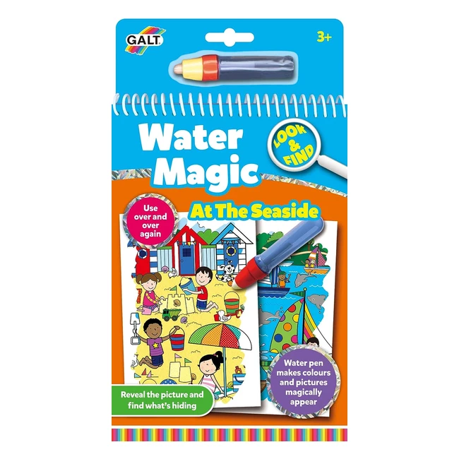 Galt Toys Water Magic - Look and Find at the Seaside Coloring Book (Ages 3+)
