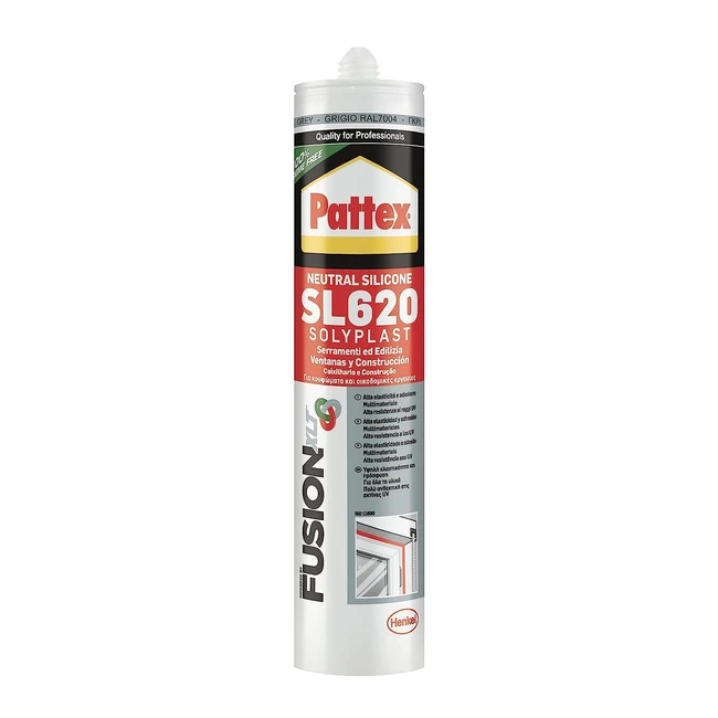 Pattex Sigillante Silicone SL 620 - Resistente alle Muffe Agenti Atmosferici A