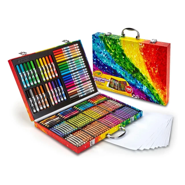 Valigetta Colori Arcobaleno Crayola Kit Creativo 140 Pezzi