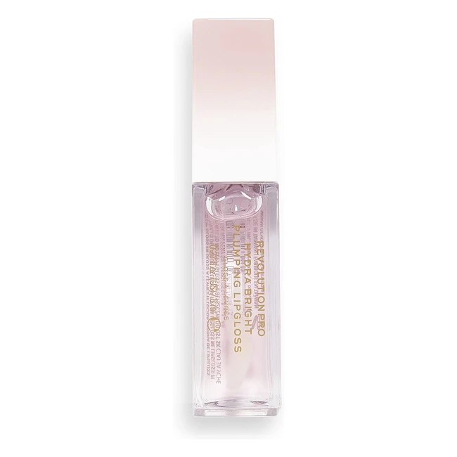 Revolution Pro Hydra Bright Plumping Lipgloss - Ácido Hialurónico y Vitamina E - Fórmula Hidratante y Rimpolpante - Rosa 8ml