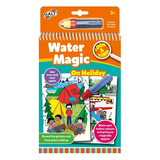 Galt Toys Water Magic Look and Find Coloring Book for Kids 3+ | Reusable Boards, Mess-Free Coloring