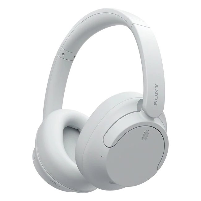 Sony WHCH720N kabellose Bluetooth-Kopfhörer mit Geräuschunterdrückung, bis zu 35 Stunden Akkulaufzeit und Schnellladefunktion, weiß