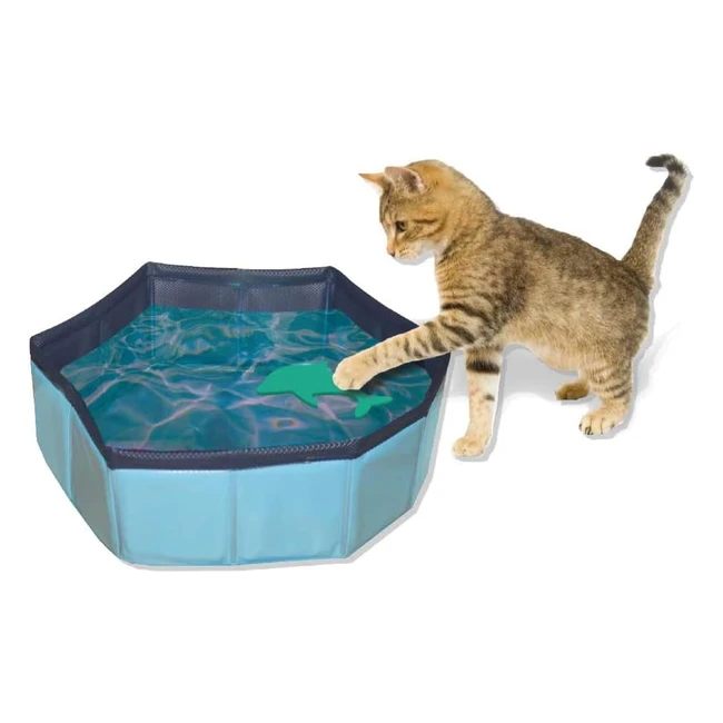 Zoo Med Croci Pool Toy fr Katzen 30 x 10 cm - Robuste schwimmende Spielzeuge i