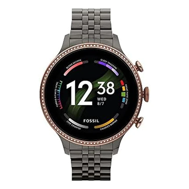 Montre connectée Fossil Gen 6 avec haut-parleur, fréquence cardiaque, NFC et alertes pour smartphones - FTW6078