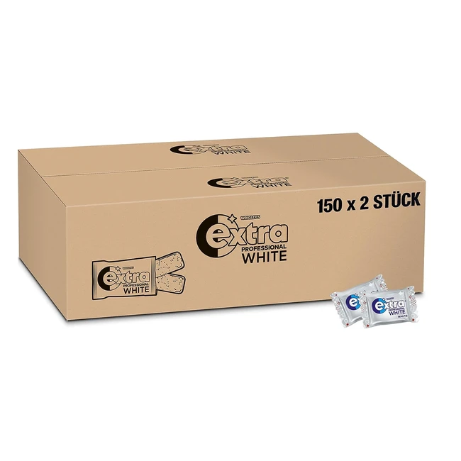Extra Professional White zuckerfreier Kaugummi, 150x2 Dragees, 300 Kaugummis