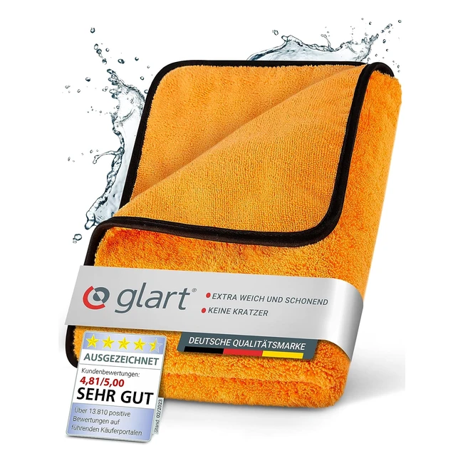 Glart 44WG Watergate Superabsorbierendes Mikrofaser-Trockentuch Orange 1 Stück