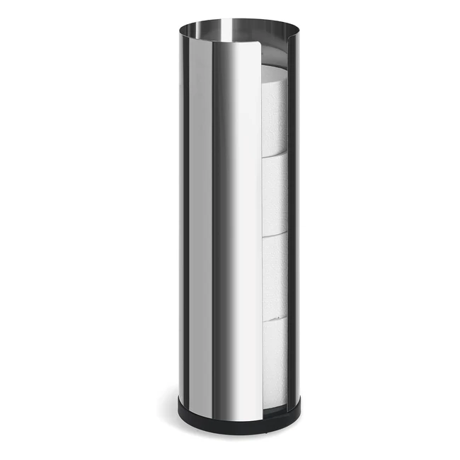 Porte-rouleaux de papier toilette Blomus en acier inoxydable - Design moderne - Réf. 123456