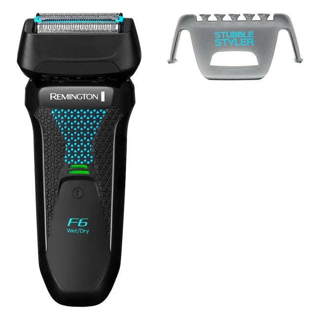 Remington F6 Style Series Aqua Electric Shaver for Men - Waterproof Cordless Foil Razor with USB Charging and Pop-Up Trimmer