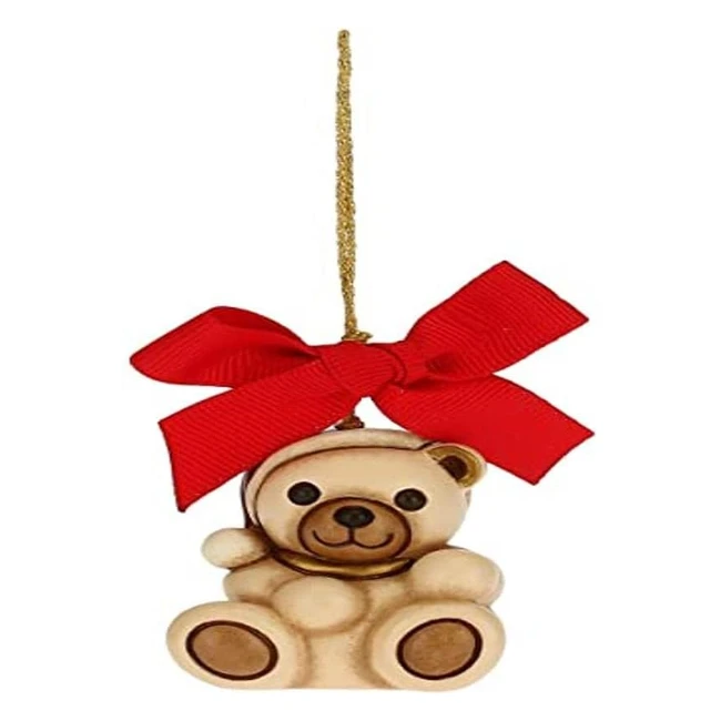 Thun Orsetto Addobbo per Albero di Natale - Formato Piccolo - Ceramica - 42x35x5