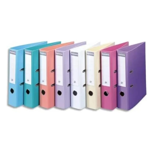 Exacompta Premtouch PVC Lever Arch File - 320x290mm - 2 Rings - A4 - 70mm Spine - Pack of 10