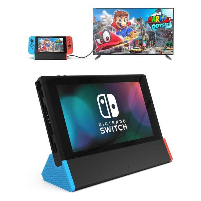 Siwiqu Switch TV Dock - Compatible avec Nintendo Switch - 4K HDMI - Port USB - Chargeur Switch - Remplacement pour Switch Dock Officiel