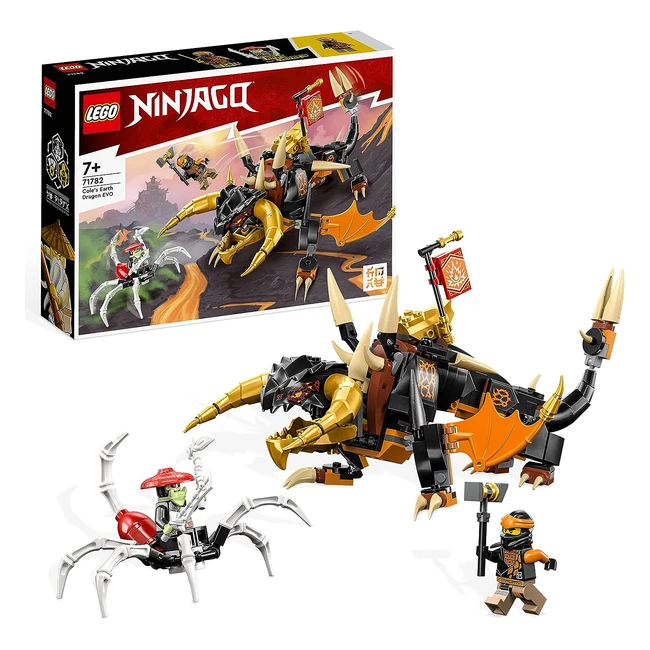 Lego 71782 Ninjago Dragón de Tierra Evo de Cole - Juguete para Niños y Niñas - Figura de Escorpión - Juego de Acción