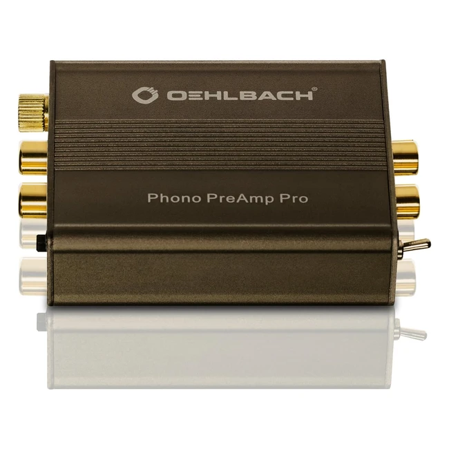 Oehlbach Phono Preamp Pro - Kompaktes und leistungsstarkes Phono-Vorverstärker für Plattenspieler mit MM- oder MC-Tonabnehmer