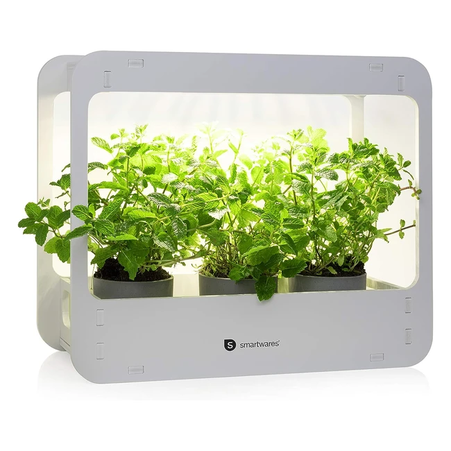 Lampe LED de croissance pour plantes d'intérieur Smartwares 14W - Cycle jour/nuit - Bac inclus