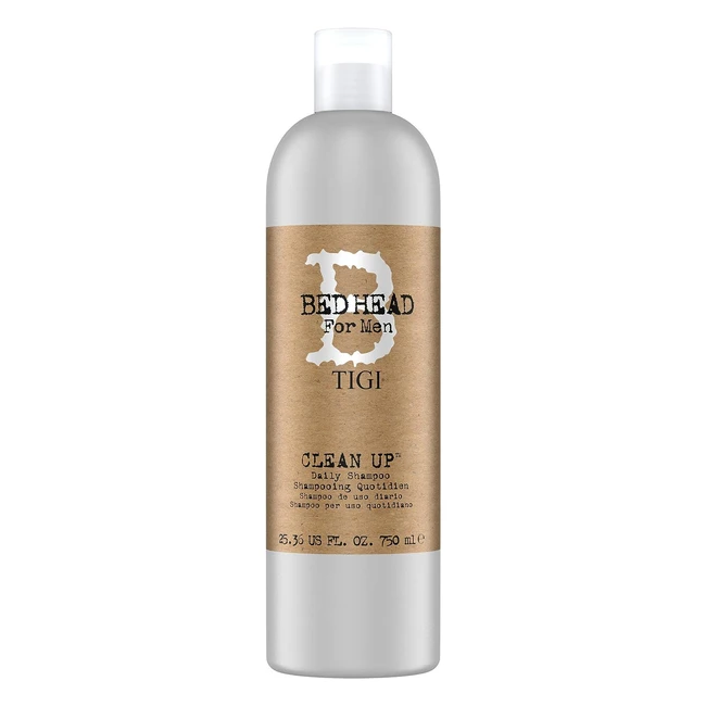 Bed Head for Men by TIGI Clean Up Daily Shampoo - Normal Hair - 750ml