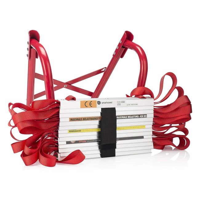 Échelle de secours Smartwares en acier 45m 450kg - Évacuation facile du 1er étage