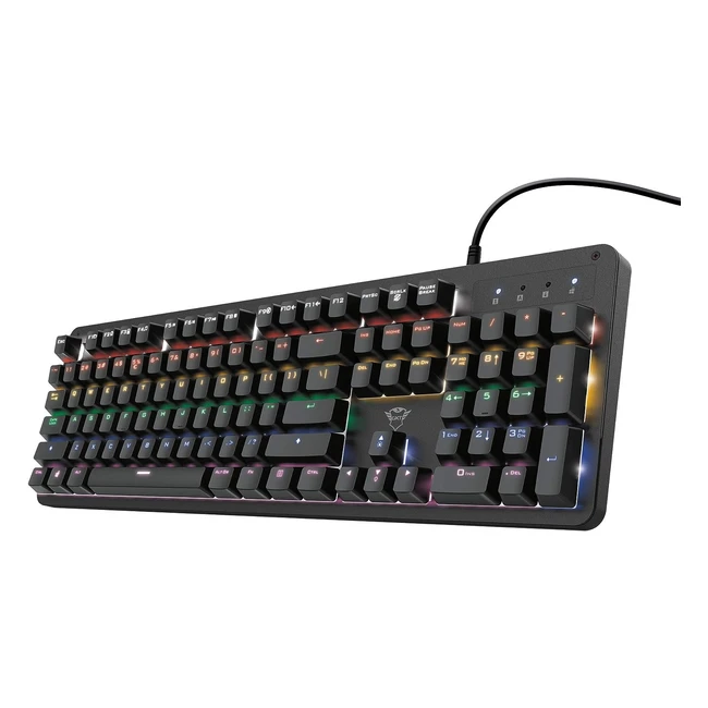 Trust Gaming Mechanische Gaming Tastatur GXT 1863 Thaz QWERTZ Layout Outemu Red Schalter