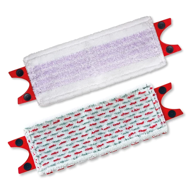Vileda Ultramax 2in1 Microfaser Ersatzbezug inkl. sensibler Wischbezug - Ultramat_Ultramax für empfindliche Böden - Waschmaschinenpackung mit 2 Stück