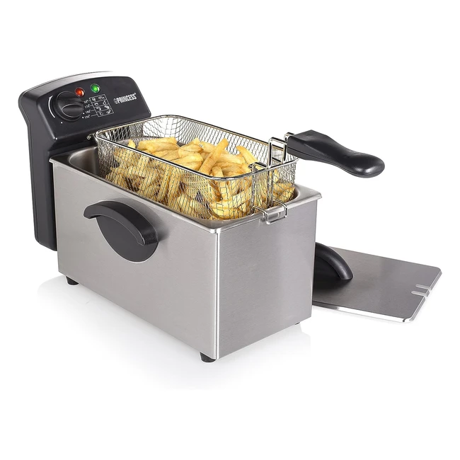 Princess Edelstahl Fritteuse 3L 2000W mit Kaltzonenfunktion - Jetzt kaufen!