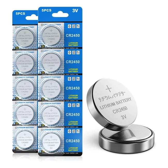 Hochleistungs-Lithium-Batterie 2450 3V, 620mAh, sicher und langlebig