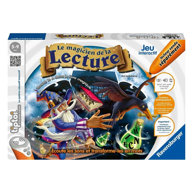 Jeu interactif Tiptoi Le Magicien de la Lecture - Ravensburger 00091