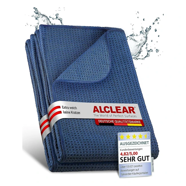 Alclear 820901_2 Saugstarkes Microfasertuch Trockenwunder 2 St 60x40 cm