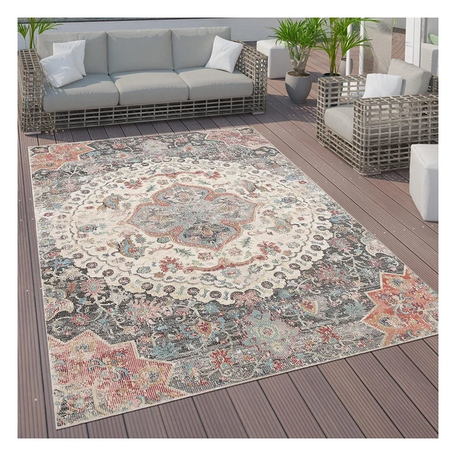 Paco Home In- & Outdoor Teppich mit orientalischem Design, kurzflorig, verschiedene Farben & Größen