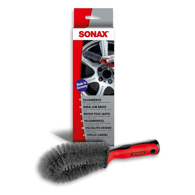 Brosse Sonax pour nettoyage jantes en acier et alliage - Ergonomique et efficace